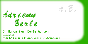 adrienn berle business card